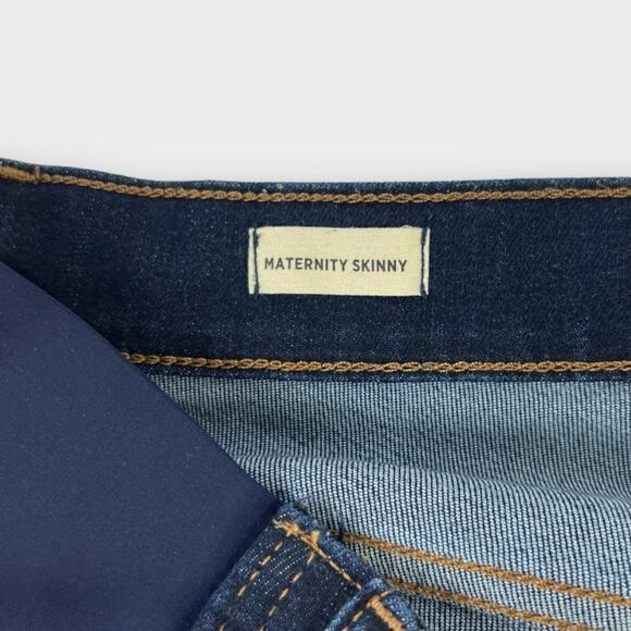 Madewell Maternity Side-Panel Skinny Jeans in Woodland Wash Size 25 - Picture 4 of 9